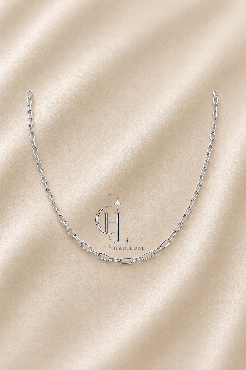 گردنبند زنجیری استیل هرمس ۲میل برند S steel رنگ ثابت و ضد حساسیت