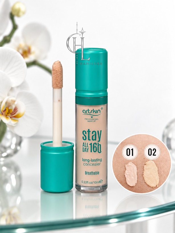کانسیلر مایع فول کاور در دو رنگ آرت اسکین Artskin مدل Stay All Day 16H