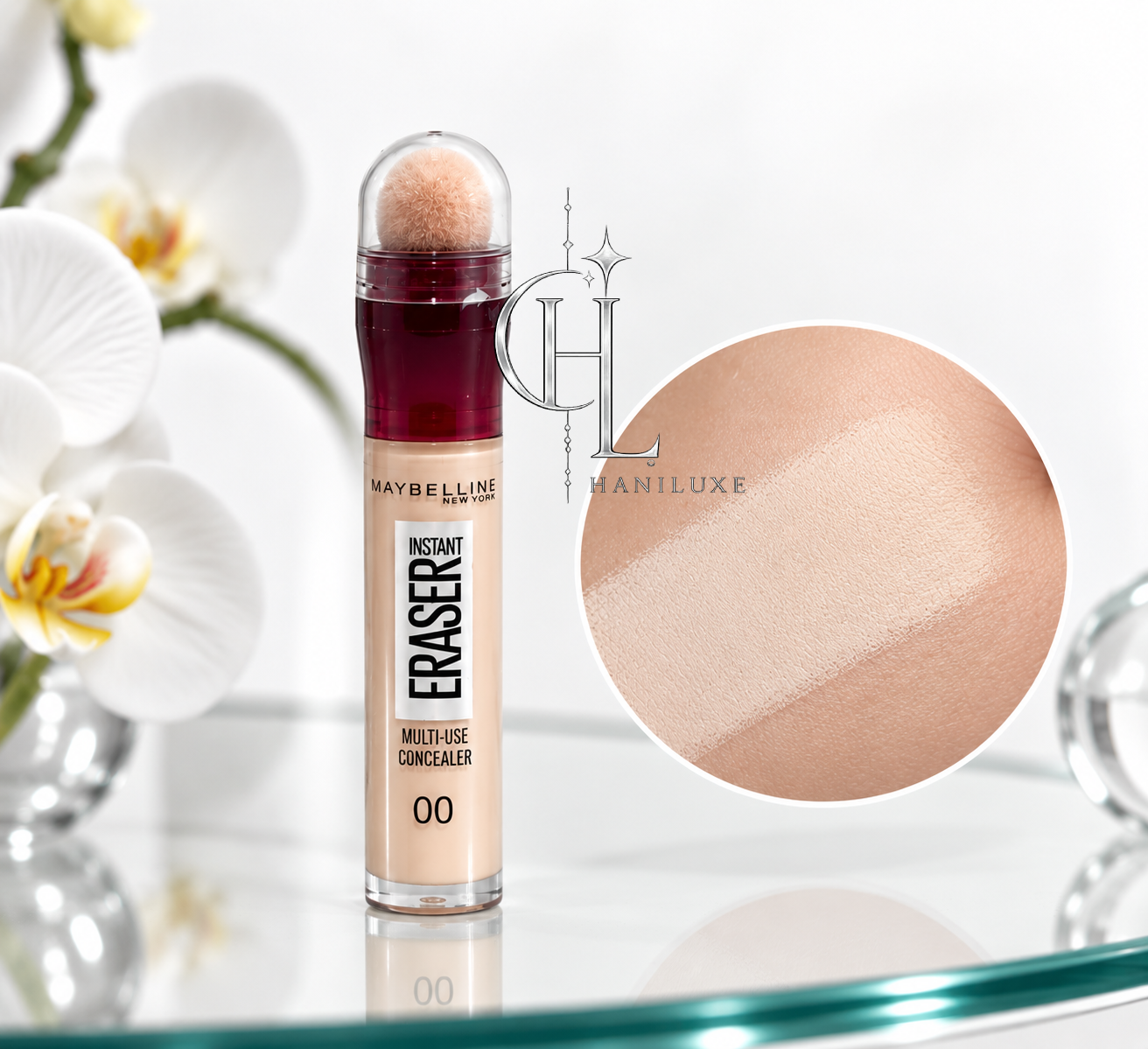 کانسیلر Maybelline Instant Eraser با بافت سبک و پوششدهی مناسب | استفاده روزانه و مهمانی