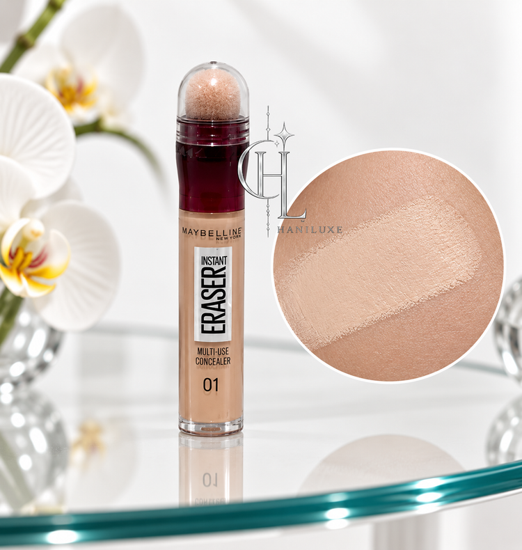 کانسیلر Maybelline Instant Eraser با بافت سبک و پوششدهی مناسب | استفاده روزانه و مهمانی