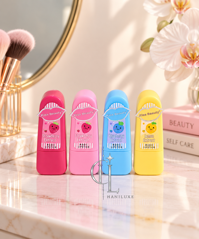 بالم لب حرارتی جامد برند Kiss Beauty وارداتی چین
