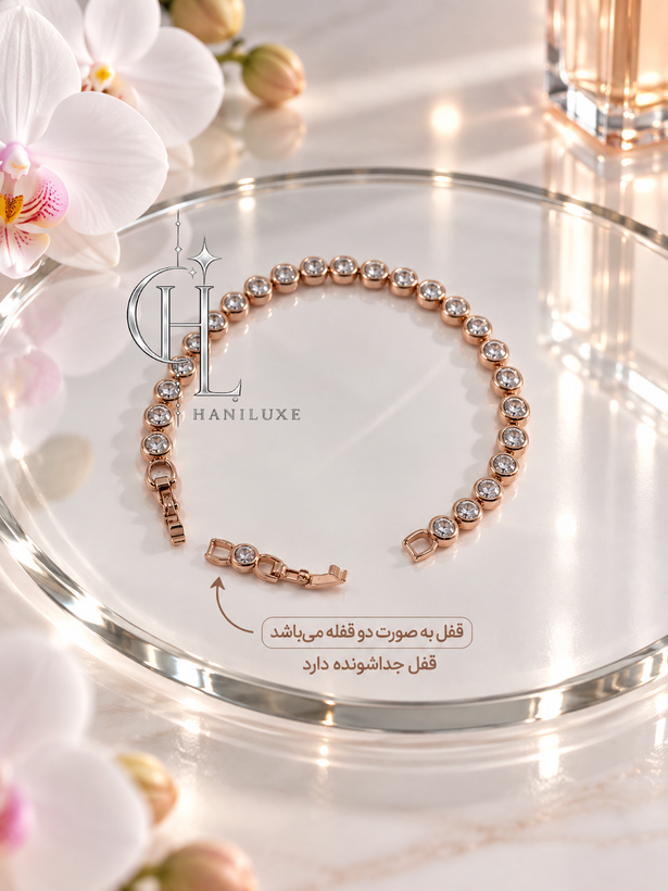 دستبند تنیسی برند ژوپینگ رنگ ثابت و ضد حساسیت